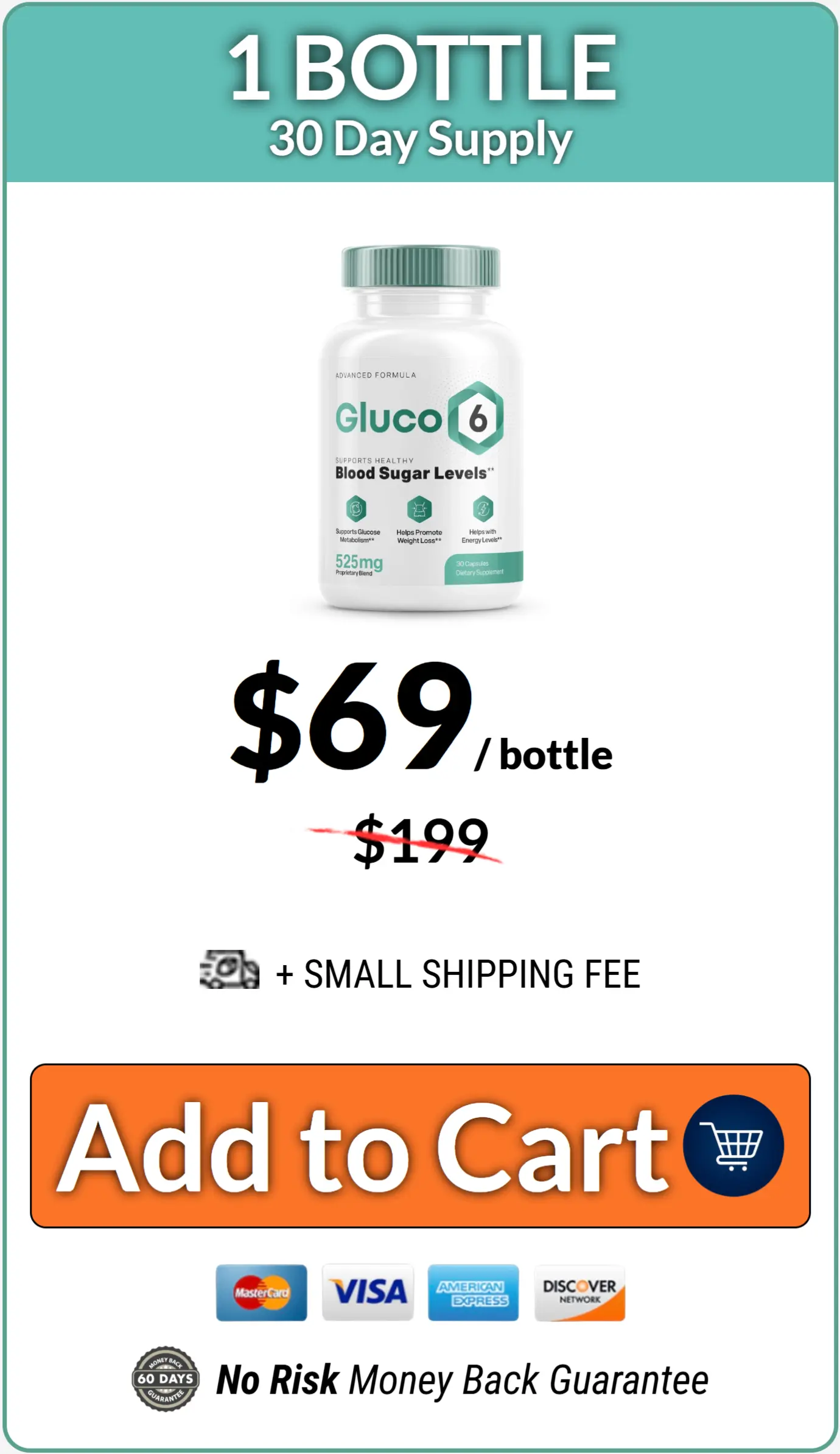 Gluco6 1 bottle price