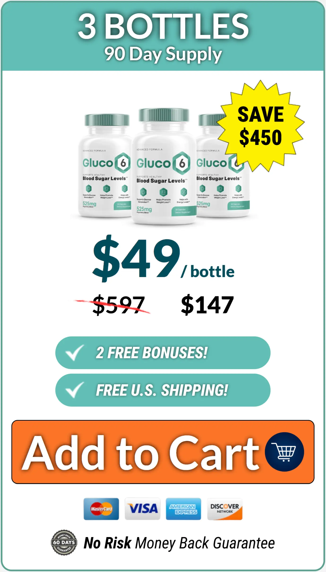 Gluco6 bottle price